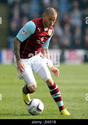 MICHAEL KIGHTLY BURNLEY FC BURNLEY FC BURNLEY TURF MOOR ANGLETERRE 29 Mars 2014 Banque D'Images