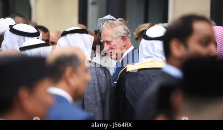 Oxford, UK. 16 mai, 2017. Son Altesse Royale le Prince de Galles lors de l'inauguration de l'Oxford Centre for Islamic Studies. Photo Richard Cave Photography 16.05.17 Crédit : Richard Cave/Alamy Live News Banque D'Images