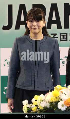 Photo d'archives : Février 2, 2017, Tokyo, Japon - Cette photo prise le 2 février 2017 montre la Princesse Mako japonais participant à la rédaction de l'événement de la Coupe Davis Groupe mondial à Tokyo. La Princesse Mako, la fille aînée du Prince Akishino sera engagé, News a signalé le 16 mai 2017. Credit : Yoshio Tsunoda/AFLO/Alamy Live News Banque D'Images