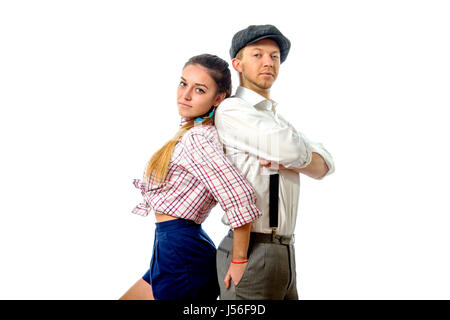 Image d'un jeune homme dans un chapeau et en short femme Banque D'Images