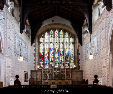 Intérieur de l'église St Martin, Bowness on Windermere, Lake District, Cumbria Banque D'Images