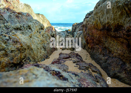 Voir l'océan de roches mer split approfondie Banque D'Images