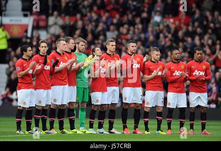 NELSON MANDELA MON HOMMAGE MANC MANCHESTER UNITED FC V NEWCAST Old Trafford Manchester en Angleterre 07 Décembre 2013 Banque D'Images