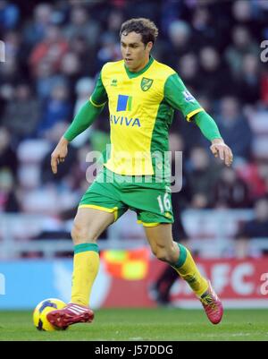 JOHAN ELMANDER Norwich City FC STADE DE LA LUMIÈRE SUNDERLAND Angleterre 21 Décembre 2013 Banque D'Images