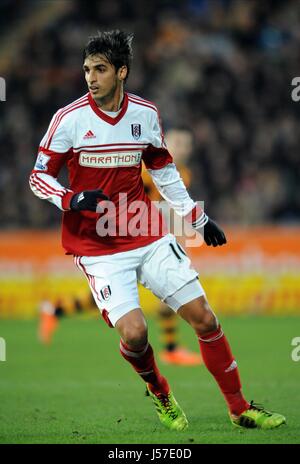 BRYAN RUIZ FC Fulham Fulham FC Stade KC HULL Angleterre 28 Décembre 2013 Banque D'Images