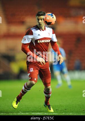 LUKAS JUTKIEWICZ MIDDLESBROUGH FOOTBALL CLUB MIDDLESBROUGH FOOTBALL CLUB STADE RIVERSIDE MIDDLESBROUGH ANGLETERRE 04 Janvier 20 Banque D'Images