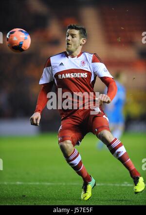 LUKAS JUTKIEWICZ MIDDLESBROUGH FOOTBALL CLUB MIDDLESBROUGH FOOTBALL CLUB STADE RIVERSIDE MIDDLESBROUGH ANGLETERRE 04 Janvier 20 Banque D'Images