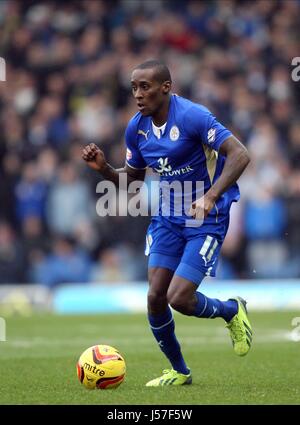 LLOYD DYER Leicester City FC Leicester City FC ELLAND ROAD LEEDS ANGLETERRE 18 Janvier 2014 Banque D'Images