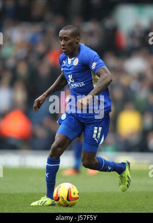 LLOYD DYER Leicester City FC Leicester City FC ELLAND ROAD LEEDS ANGLETERRE 18 Janvier 2014 Banque D'Images