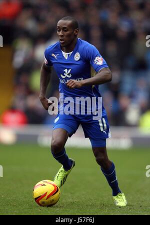 LLOYD DYER Leicester City FC Leicester City FC ELLAND ROAD LEEDS ANGLETERRE 18 Janvier 2014 Banque D'Images