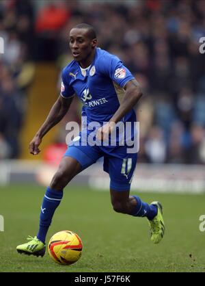 LLOYD DYER Leicester City FC Leicester City FC ELLAND ROAD LEEDS ANGLETERRE 18 Janvier 2014 Banque D'Images