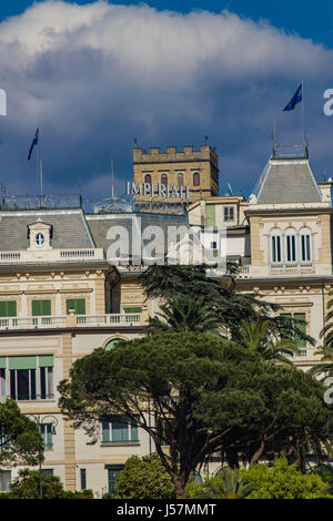 SANTA MARGHERITA, ITALIE - 29 avril 2017 : Imperiale Palace hotel à Santa Margherita Ligure, Italie. Cet hôtel Belle Epoque est ouverte à 1889 Banque D'Images