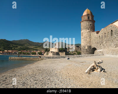 Voir f Collioure, côte de Cantabia, France Banque D'Images