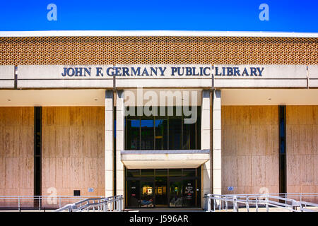 Le John E. Allemagne Public Library building dans le centre-ville de Tampa, Floride Banque D'Images