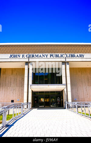 Le John E. Allemagne Public Library building dans le centre-ville de Tampa, Floride Banque D'Images