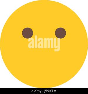 Sans bouche emoji Illustration de Vecteur
