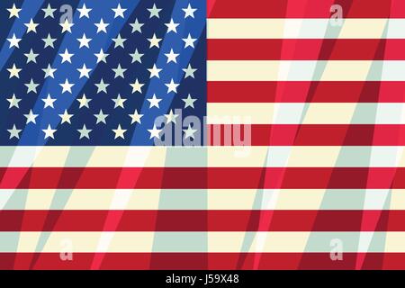 USA flag stars stripes American symbole de liberté, de patriot Illustration de Vecteur