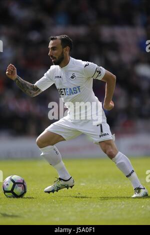 LEON BRITTON SWANSEA CITY Banque D'Images