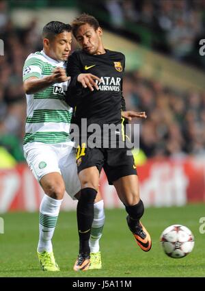 EMILIO IZAGUIRRE & CELTIC GLASGOW CLAS NEYMAR V BARCELONA CELTIC PARK Glasgow Ecosse le 01 octobre 2013 Banque D'Images