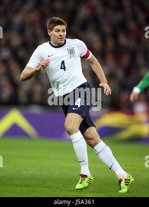 STEVEN GERRARD ANGLETERRE ANGLETERRE LIVERPOOL FC Le Liverpool FC et le stade de Wembley Londres Angleterre 19 Novembre 2013 Banque D'Images