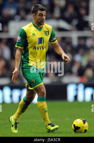 RUSSELL MARTIN Norwich City FC Norwich City FC ST JAMES PARK NEWCASTLE ANGLETERRE 23 Novembre 2013 Banque D'Images