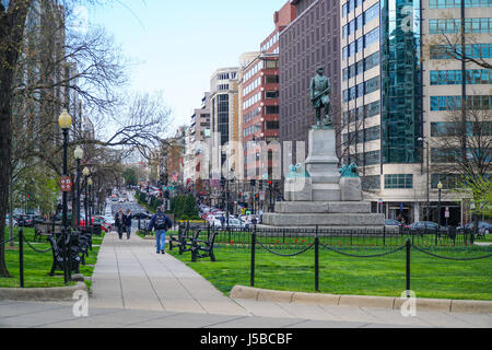 Farragut Square à Washington DC - WASHINGTON DC - Colombie-Britannique Banque D'Images