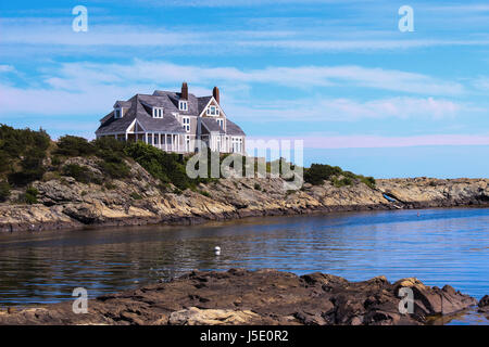 Newport Rhode Island vue front de mer, de grandes demeures dans la région d'accueil Banque D'Images