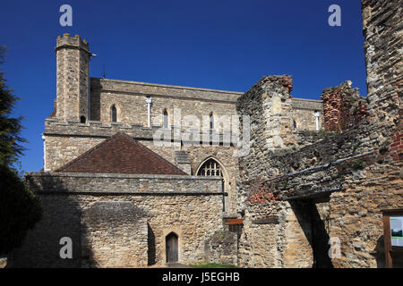 L'Elstow Abbaye Bénédictine, Eglise St Mary et St Helen, Elstow Bedfordshire, village ; Angleterre ; UK Banque D'Images