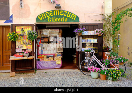 Book Shop à Alghero, Sardaigne, Italie Banque D'Images
