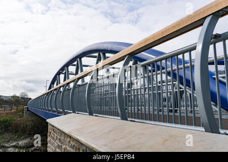 Les 63 mètres de long, 18 mètres de large de l'île pont Arena, près de la gare Temple Meads de Bristol. Le pont est officiellement nommé 'Brock's Bridge'. Banque D'Images