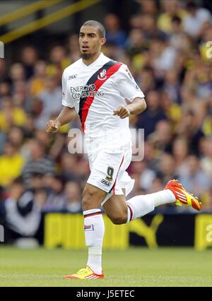 LEWIS GRABBAN BOURNEMOUTH AFC VICARAGE ROAD WATFORD ANGLETERRE 10 Août 2013 Banque D'Images