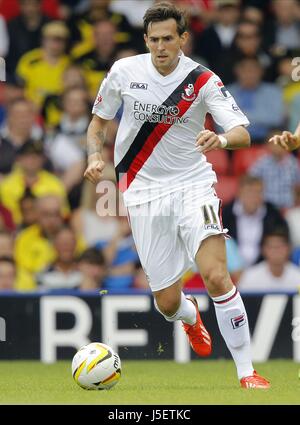 CHARLIE DANIELS AFC BOURNEMOUTH VICARAGE ROAD WATFORD ANGLETERRE 10 Août 2013 Banque D'Images