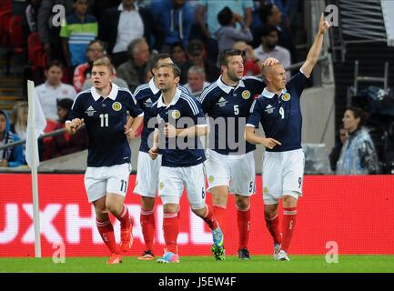 FORREST MALONEY HANLEY MILLER ANGLETERRE ECOSSE V ANGLETERRE V ECOSSE STADE DE WEMBLEY LONDON UK 14 Août 2013 Banque D'Images