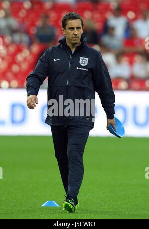 GARY NEVILLE l'Angleterre l'entraîneur adjoint, LONDON UK 14 Août 2013 Banque D'Images