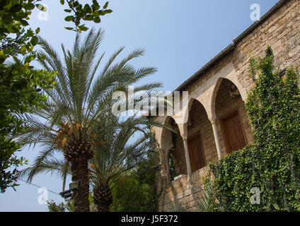 L'ancien château, le Mont Liban Gouvernorat, Byblos, Liban Banque D'Images