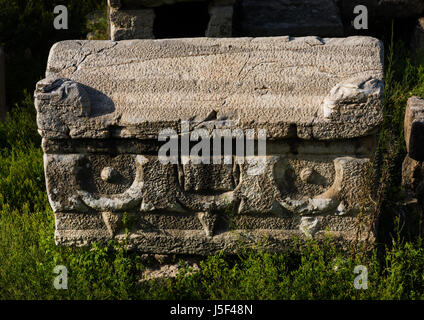 Vieilles tombes dans la nécropole d'El Bass site archéologique, le gouvernorat du Sud, tire, Liban Banque D'Images