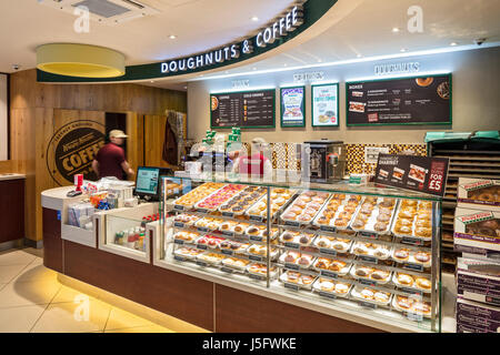 La gare centrale de Glasgow Krispy Kreme Banque D'Images