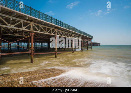 Avis de nouvelle jetée d'Hastings, East Sussex, UK Banque D'Images