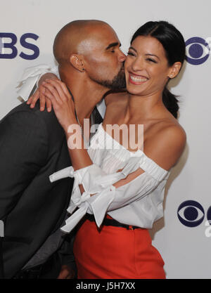 NEW YORK, NY - 17 mai : SHEMAR MOORE, Lina Esco assiste à l'upfront de CBS 2017 à l'hôtel Plaza le 17 mai 2017 à New York City @John Palmer/Media Punch Banque D'Images