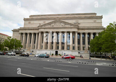 Archives nationales des États-Unis d'Amérique building Washington DC USA Banque D'Images