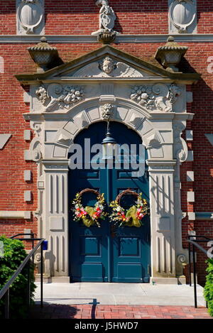 Musée Zwaanendael - Lewes, Delaware. Cet édifice commémore le 300e anniversaire du Delaware's premier établissement européen par les Néerlandais. Banque D'Images