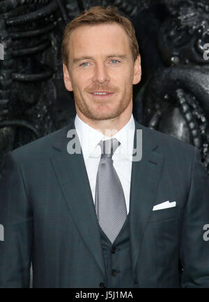 Le 04 mai 2017 - Michael Fassbender assister à 'alien' Pacte : Première mondiale à l'Odeon Leicester Square à Londres, Angleterre, RU Banque D'Images