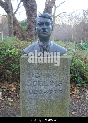 Michael Collins buste dans Merrion Square Dublin Ireland Banque D'Images