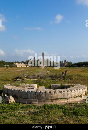 Hippodrome à al Bass site, gouvernorat du Sud, tire, Liban Banque D'Images