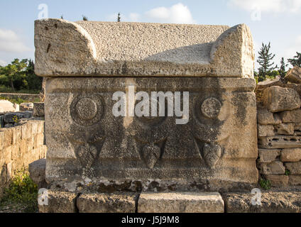 Tombe de la nécropole d'el basse, au sud, le Gouvernorat de Tyr (Liban) Banque D'Images