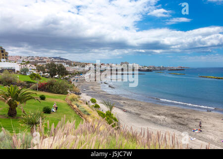 Playa de Fanabe Beach à Costa Adeje, Tenerife, Espagne Banque D'Images