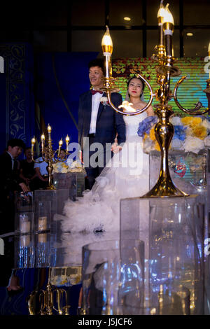 Cérémonie de mariage chinois, Yinchuan, Ningxia, Chine Banque D'Images