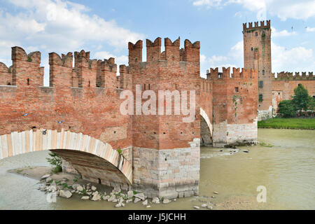 Pont de Castelvecchio en Amérique du Verona city Banque D'Images
