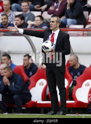 PAOLO DI CANIO Sunderland FC MANAGER STADIUM OF LIGHT SUNDERLAND ANGLETERRE 20 Avril 2013 Banque D'Images