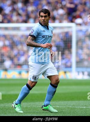 CARLOS TEVEZ Manchester City FC LONDON ENGLAND UK 14 avril 2013 Banque D'Images
